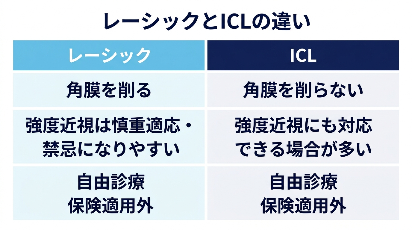 メガネ・コンタクトレンズという選択肢